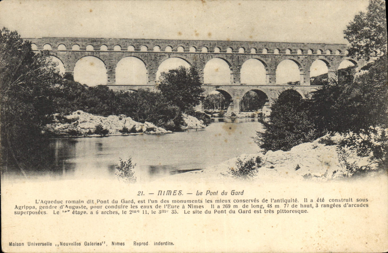 CPA Nimes Le Pont du Gard 