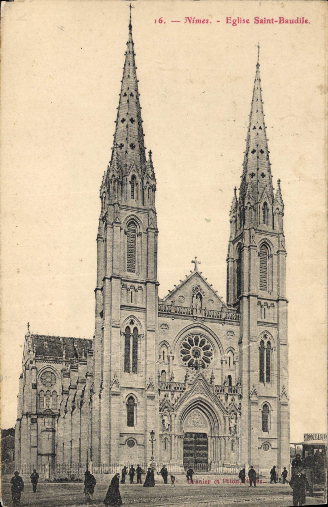 CPA Nimes Eglise Saint Baudile 