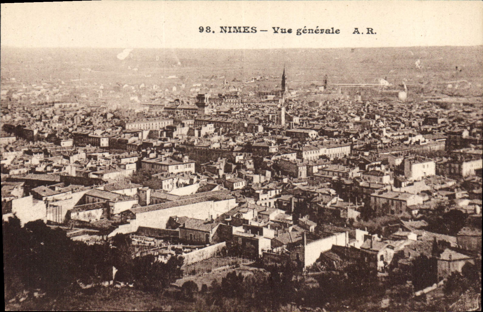 CPA Nimes Vue generale 