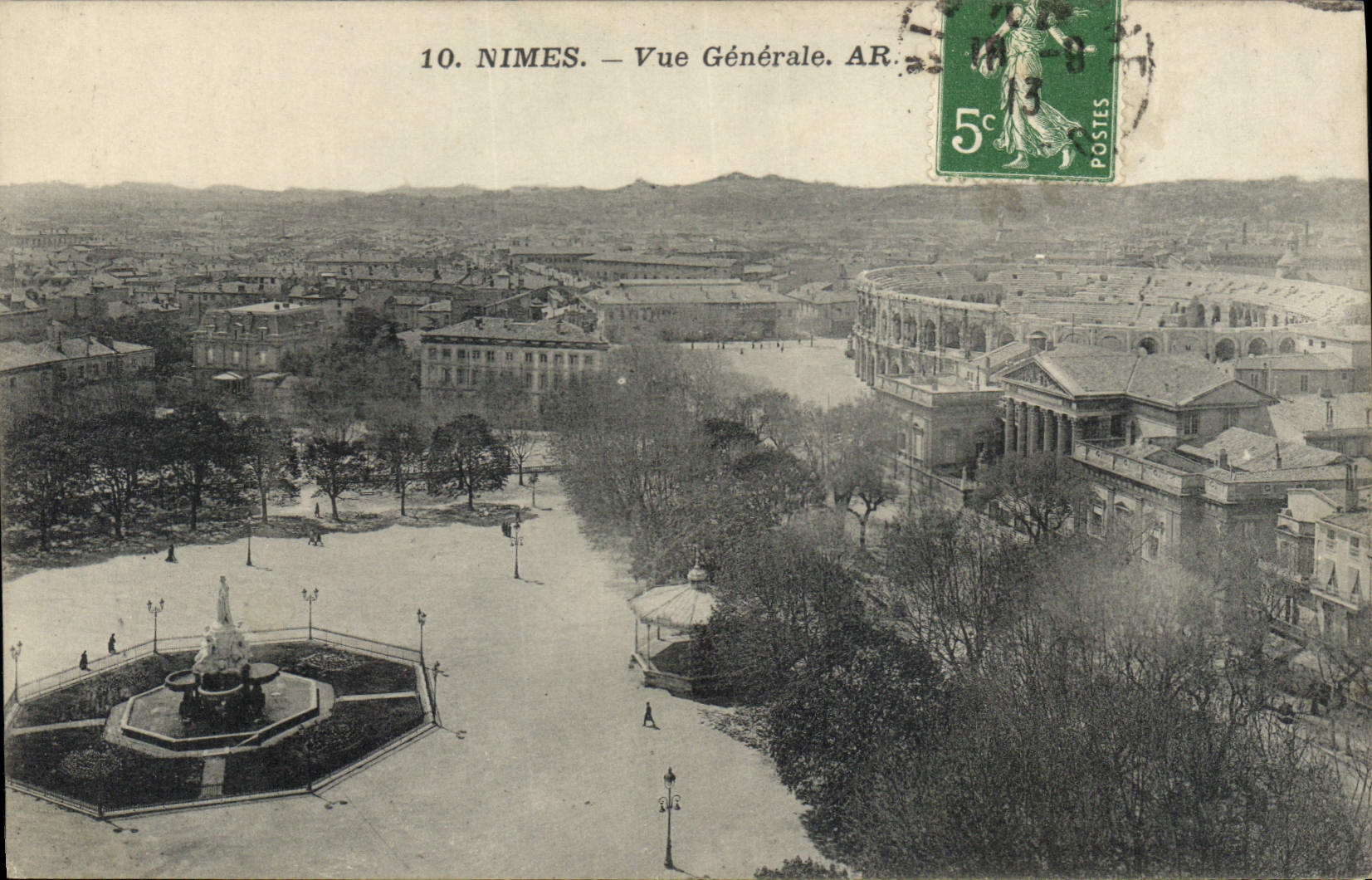 CPA Nimes Vue generale 