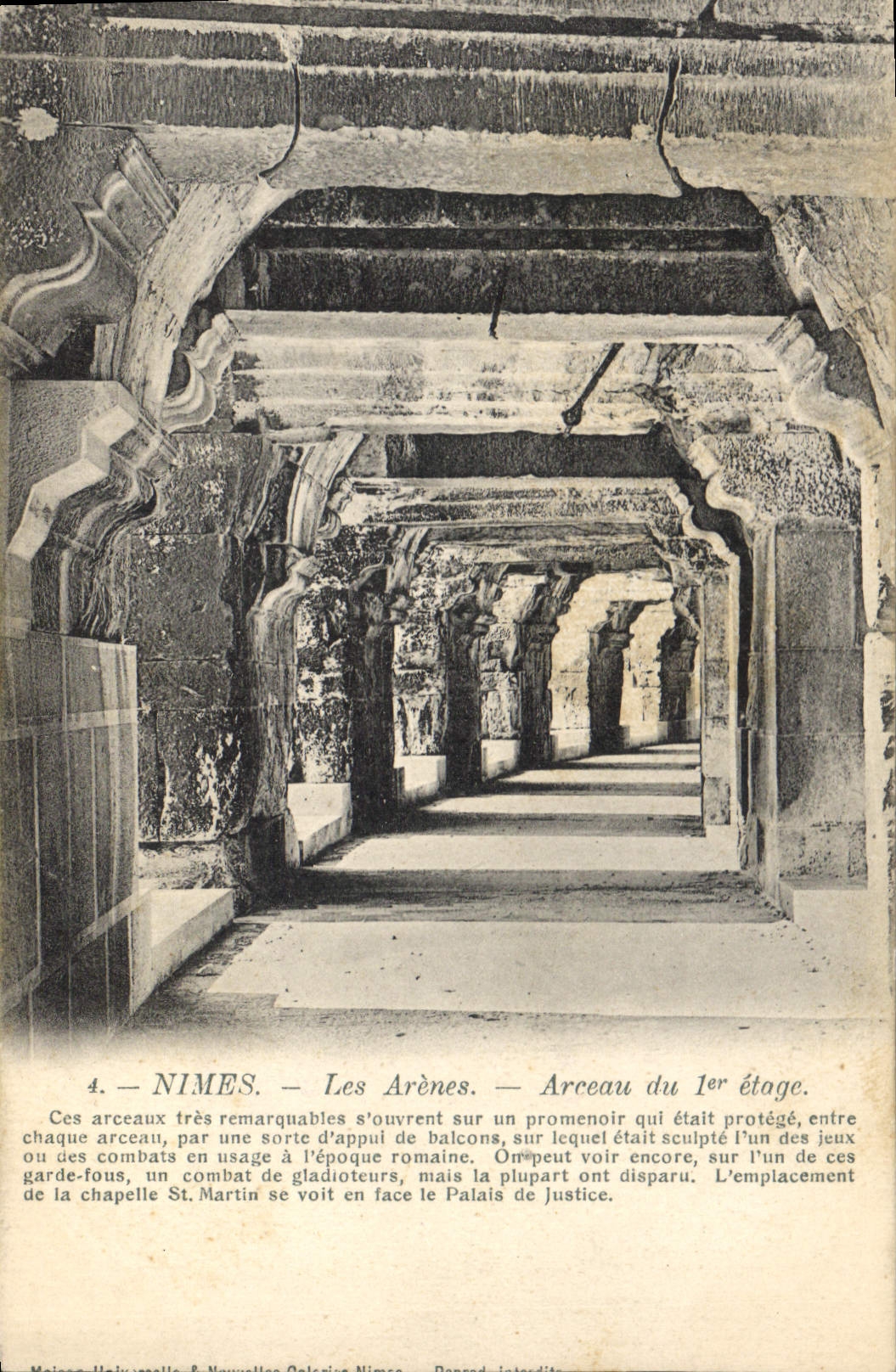 CPA Nimes Les Arenes Arceau du Ier etage 