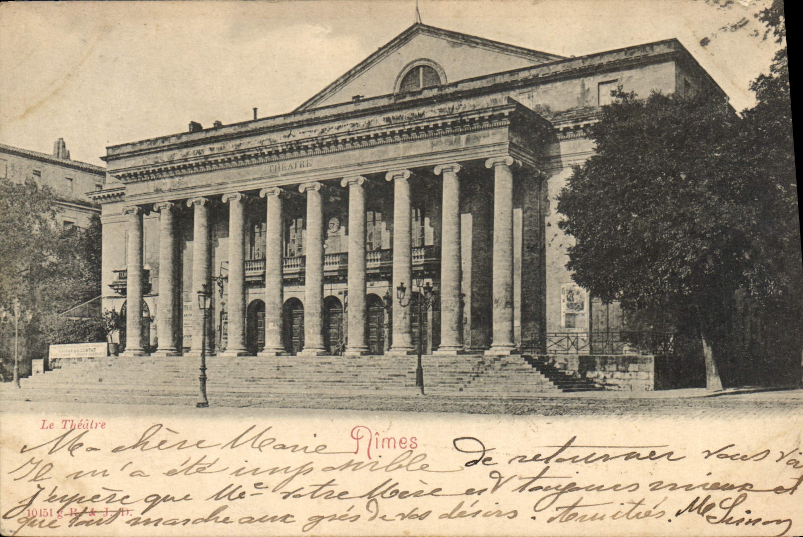 CPA Nimes Le Theatre 