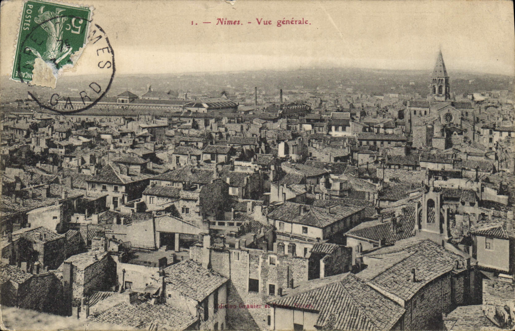 CPA Nimes Vue generale 