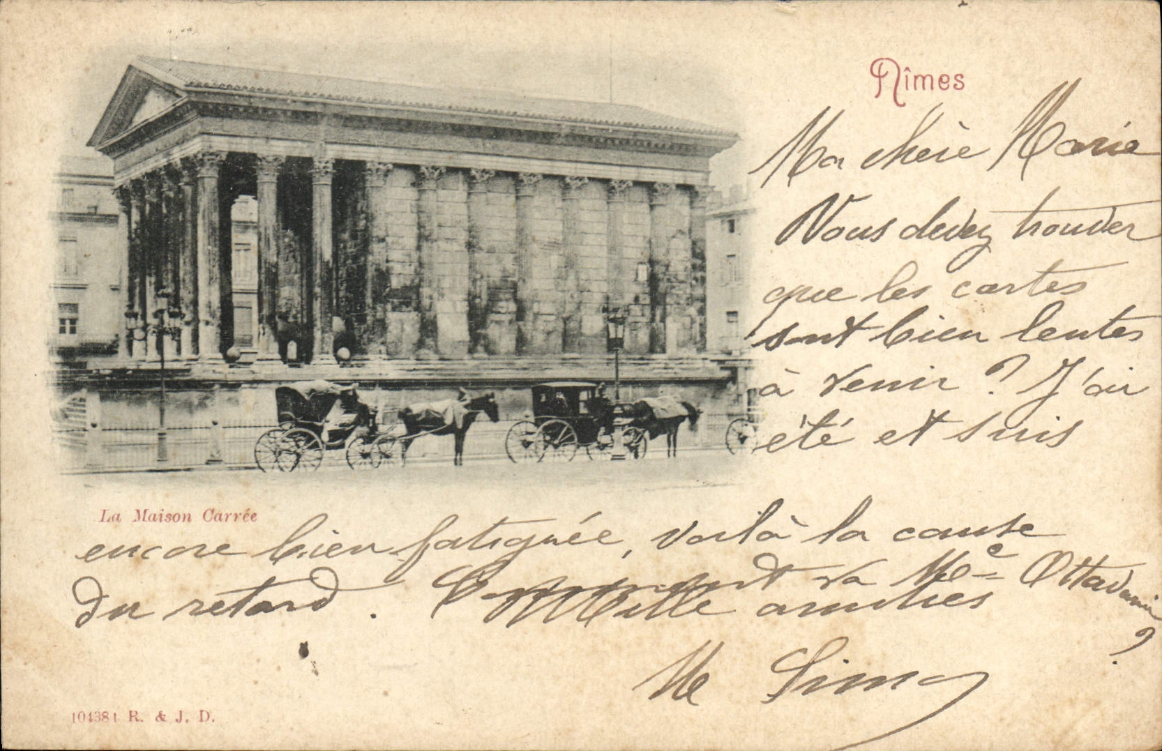 CPA Nimes La Maison Carree 