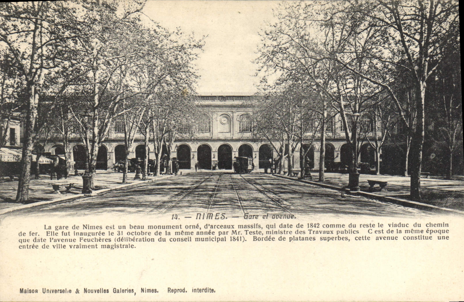 CPA Nimes Gare et avenue 