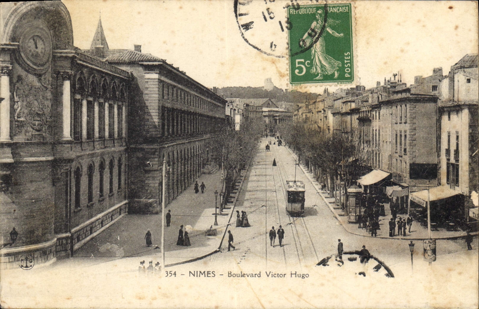 CPA Nimes Boulevard Victor Hugo 