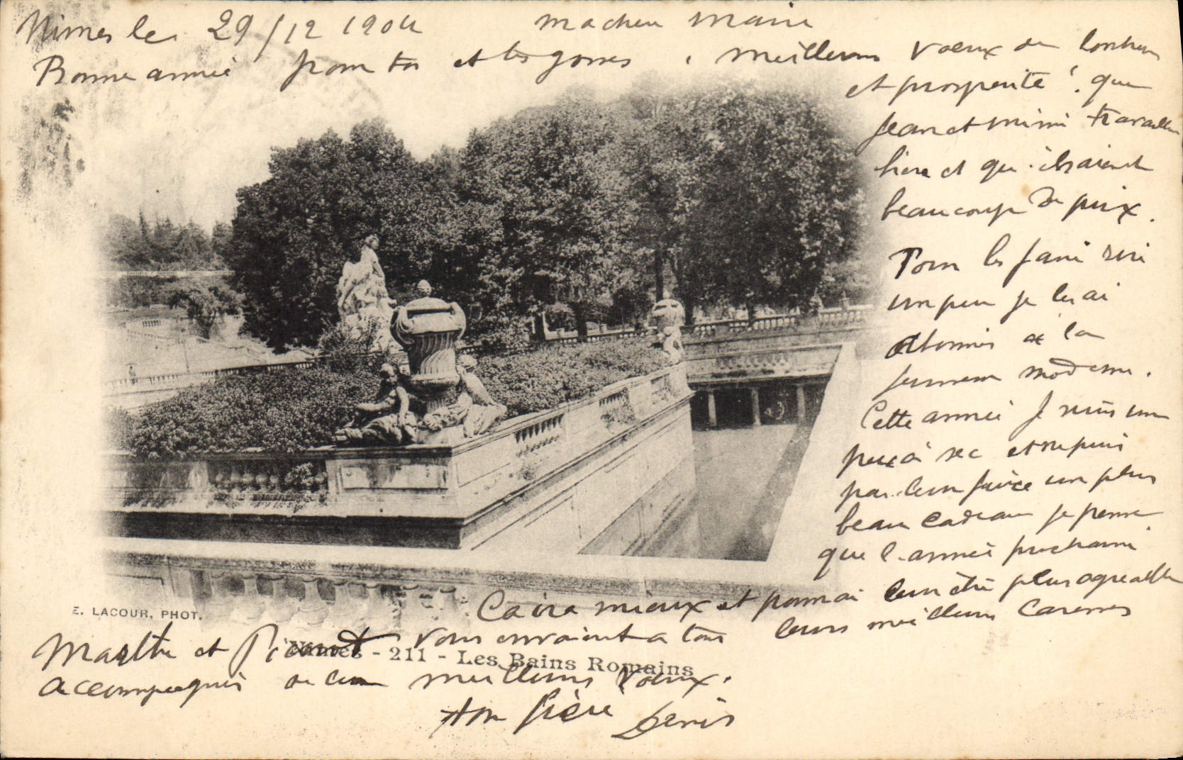 CPA Nimes les Bains Romains 