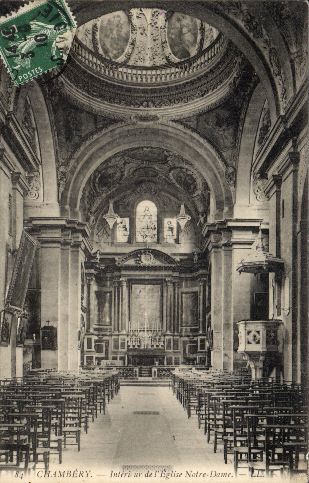CPA Chambery interieur de l'eglise Notre Dame 