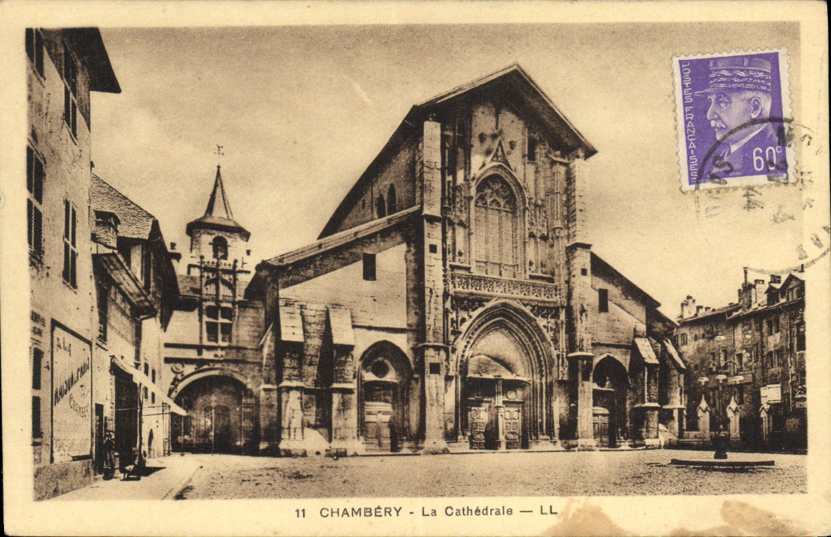 CPA Chambery la Cathedrale 