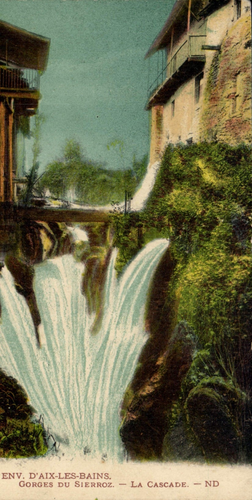 CPA Env d'Aix les Bains Gorges du Sierroz la Cascade