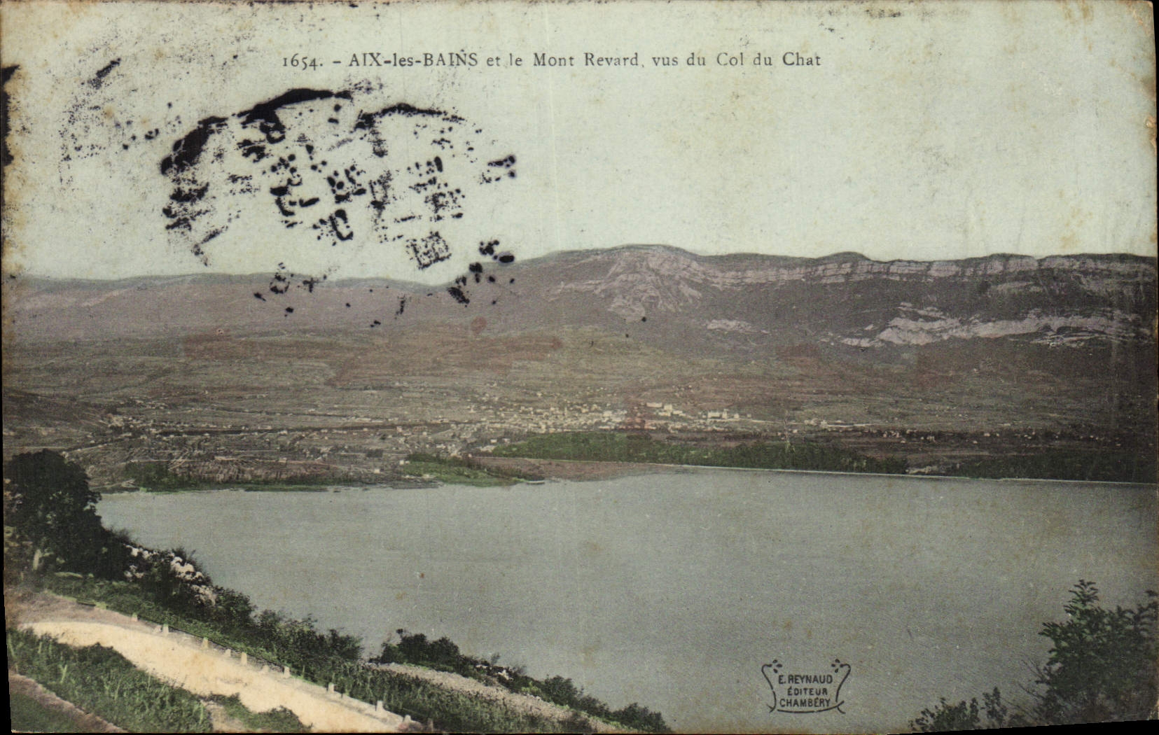 CPA Aix les Bains et le Mont Revard vus du Col du Chat