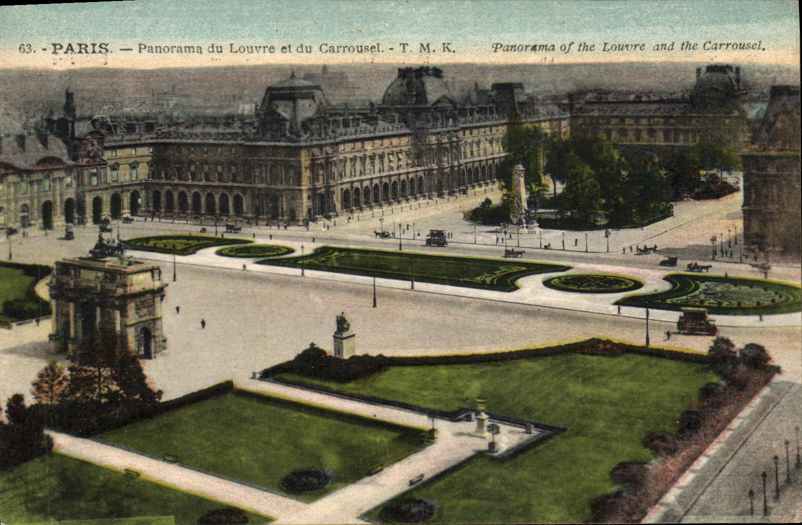 CPA Paris Panorama du Louvre et du Carrousel