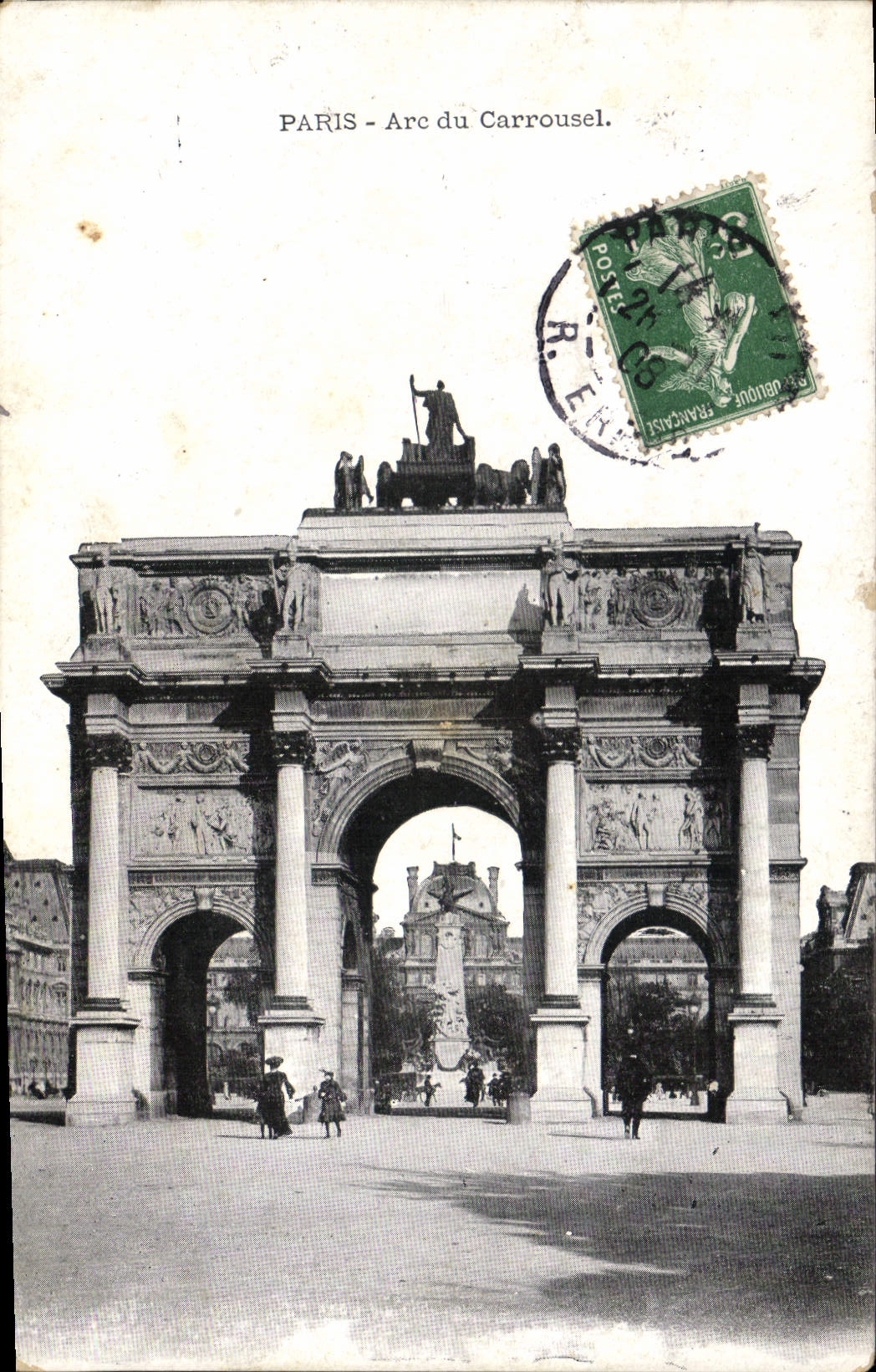 CPA Paris Arc du Carrousel 