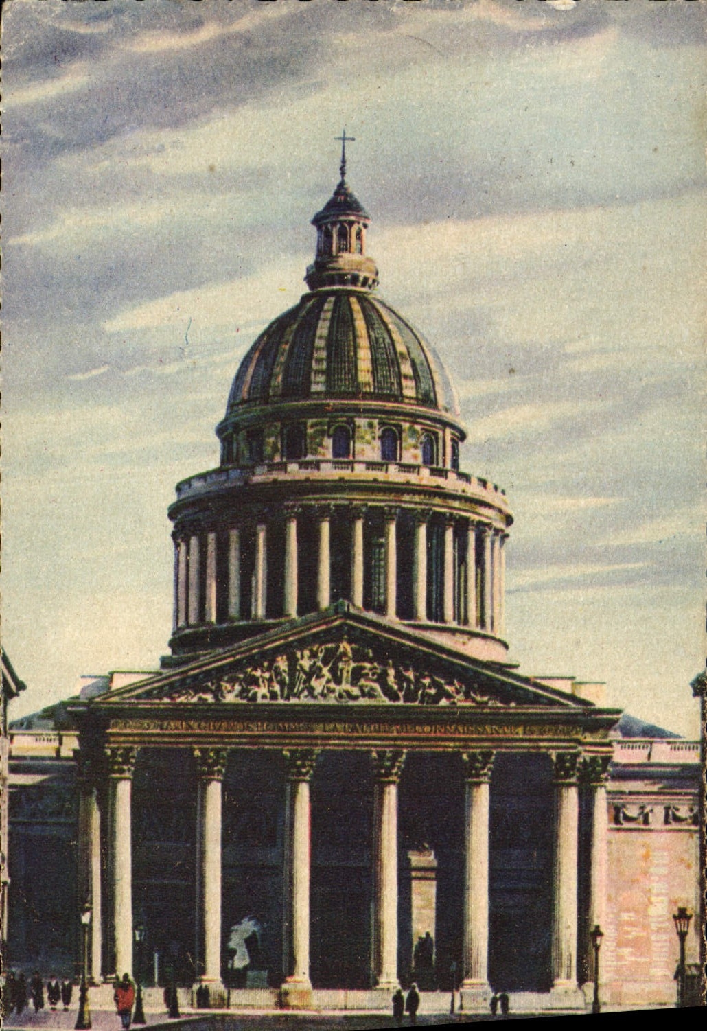 CPA Paris en Flanant le Pantheon 