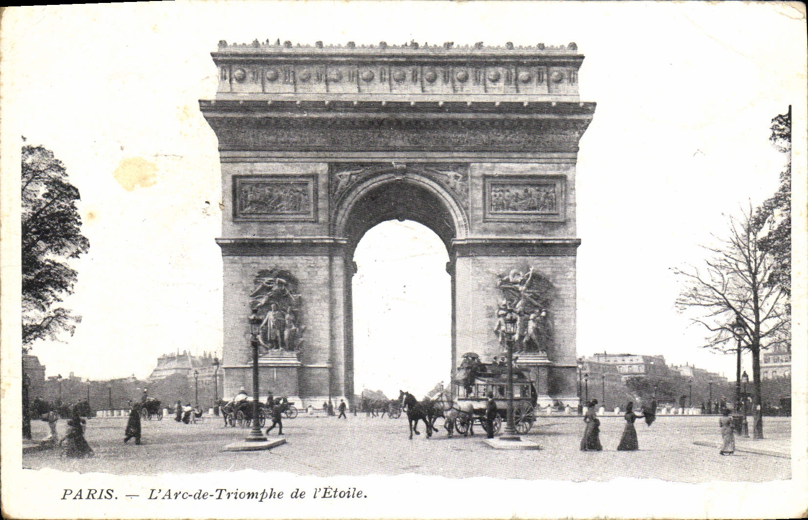 CPA Paris l'Arc de Triomphe de l'Etoile 