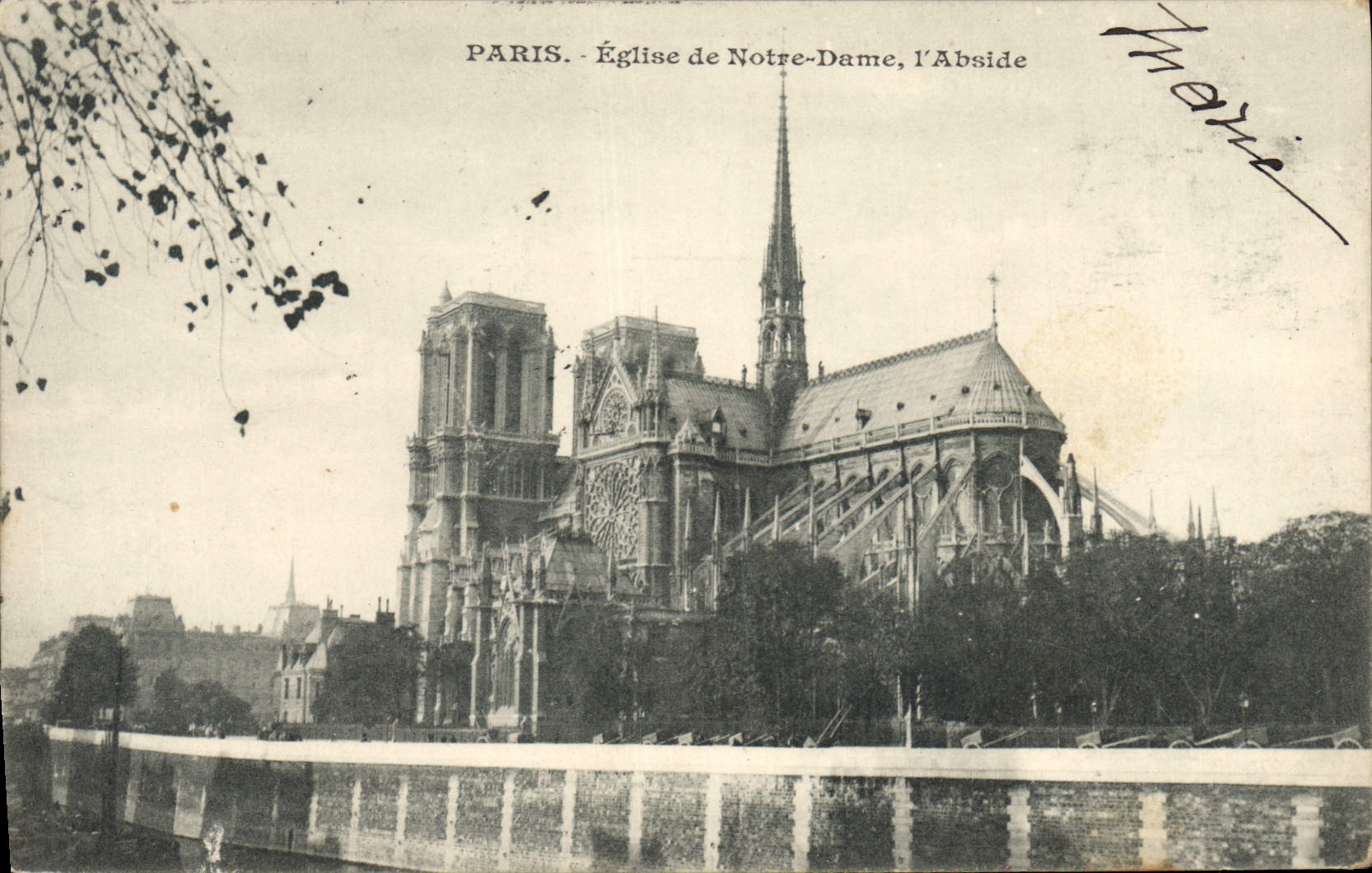 CPA Paris Eglise de Notre Dame l'Abside