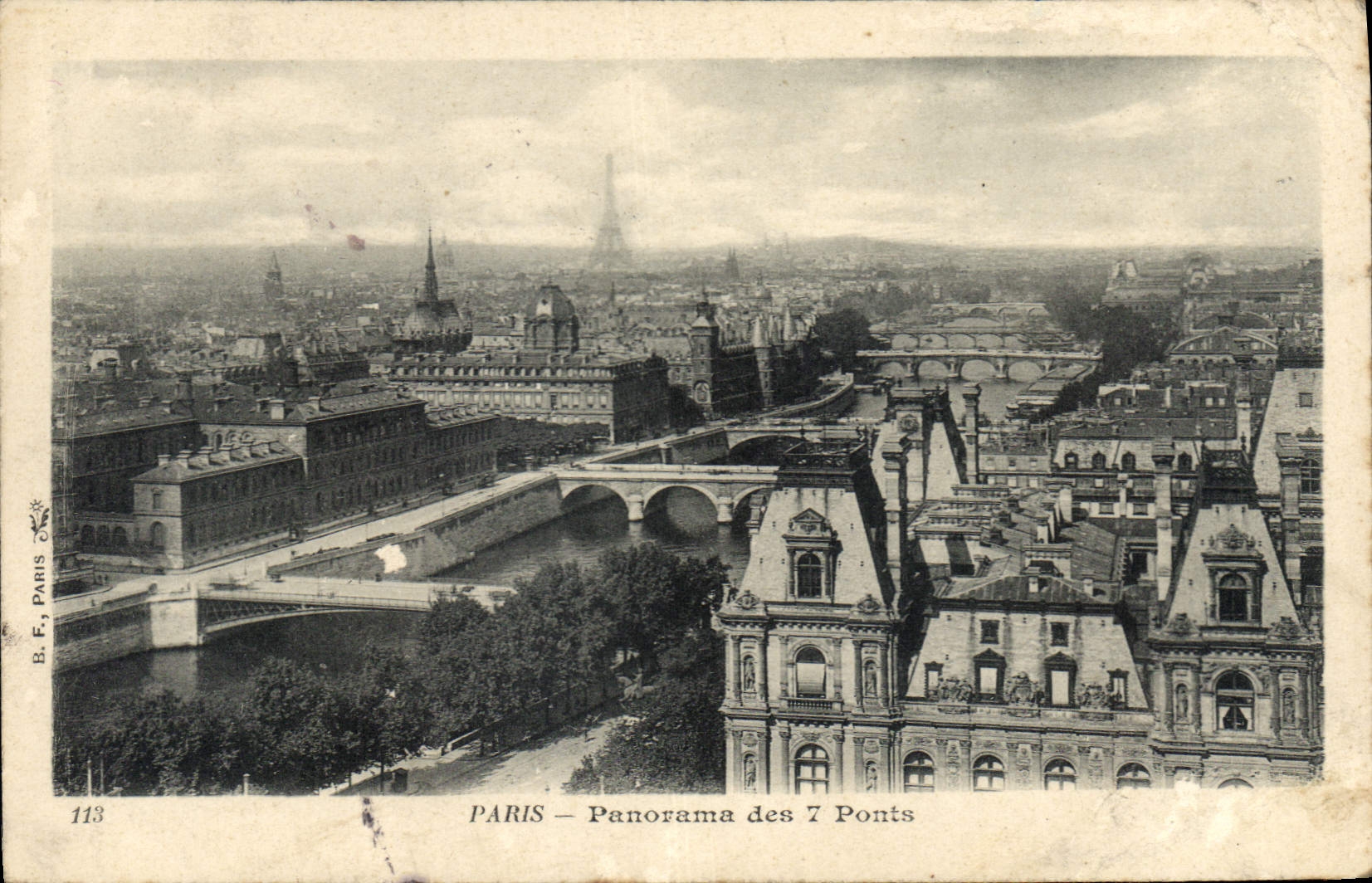 CPA Paris Panorama des 7 Ponts 