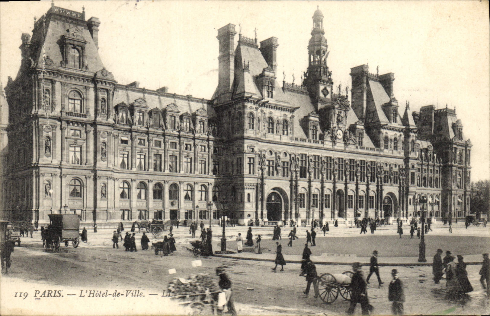 CPA Paris l'hotel de Ville 