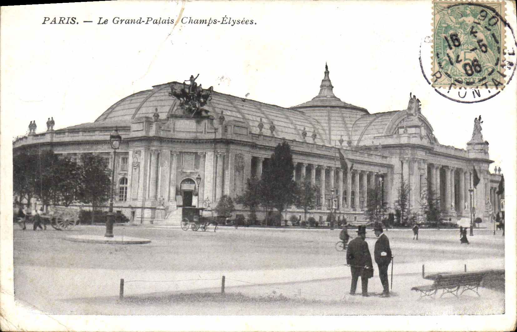 CPA Paris le Grand Palais Champs Elysees 