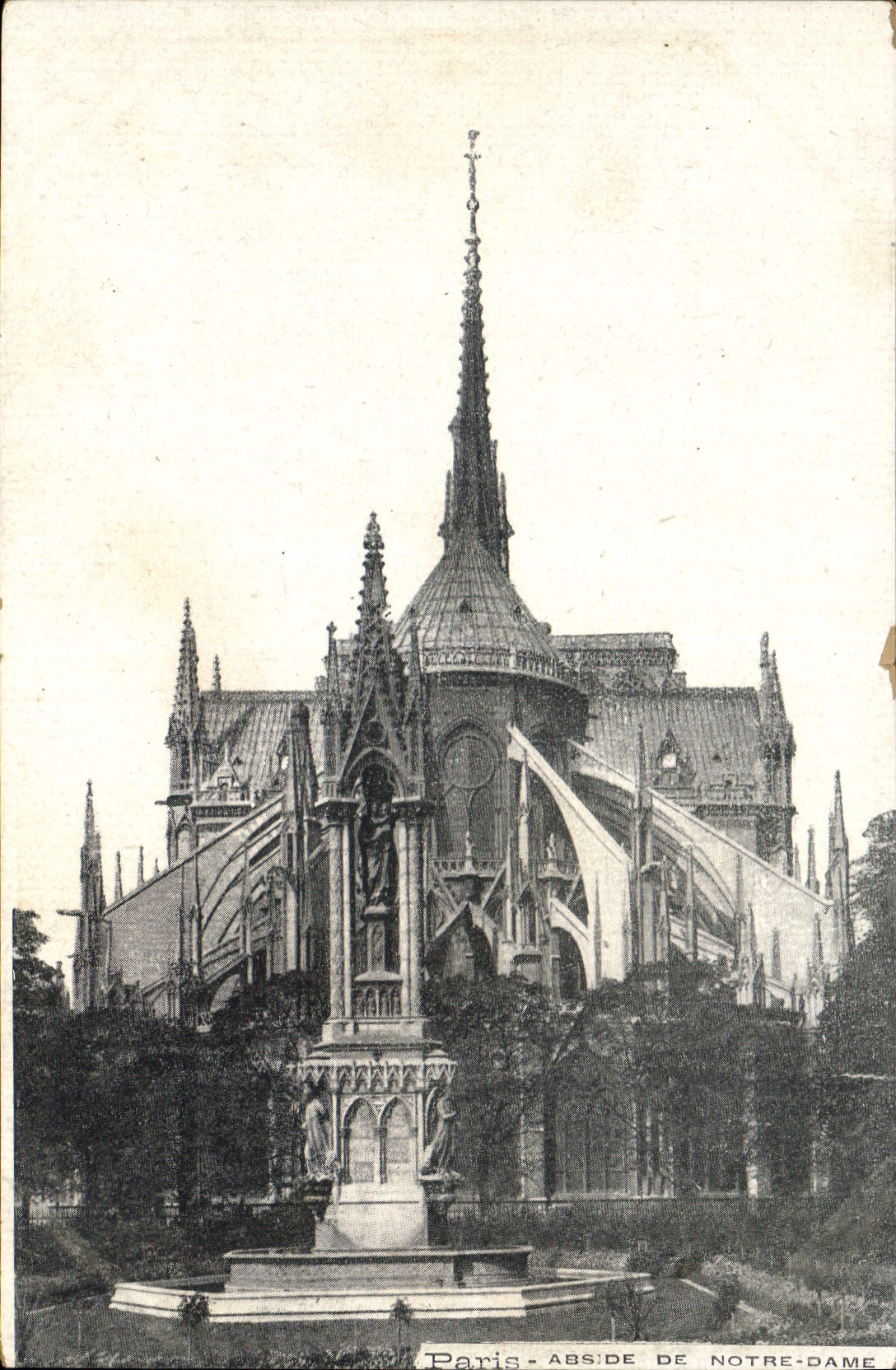 CPA Paris Abside de Notre Dame 