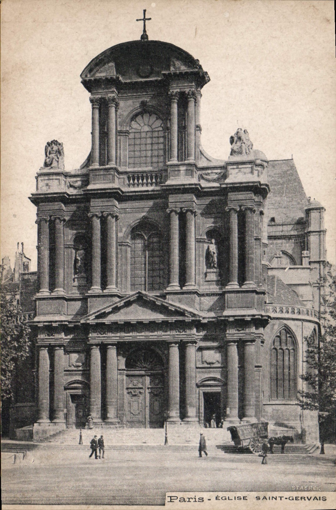CPA Paris eglise Saint Gervais 