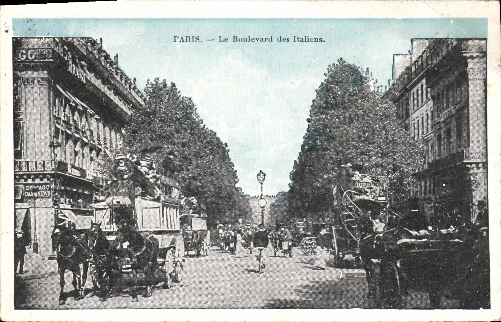 CPA Paris le Boulevard des Italiens 