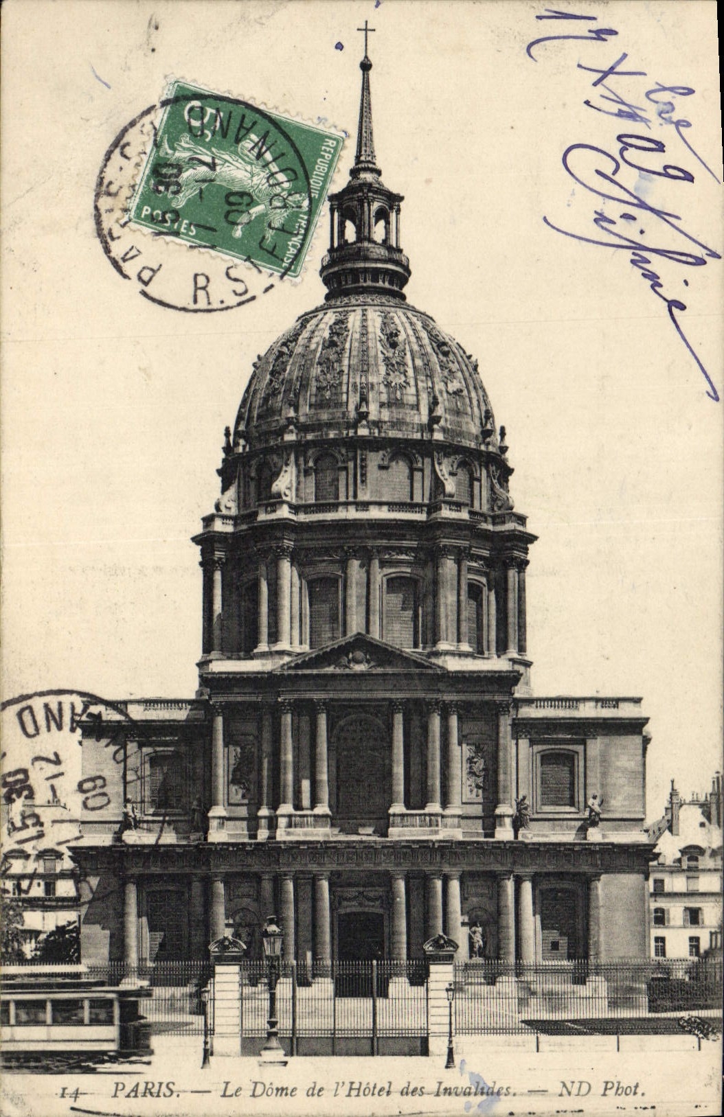 CPA Paris le Dome de l'hotel des Invalides 