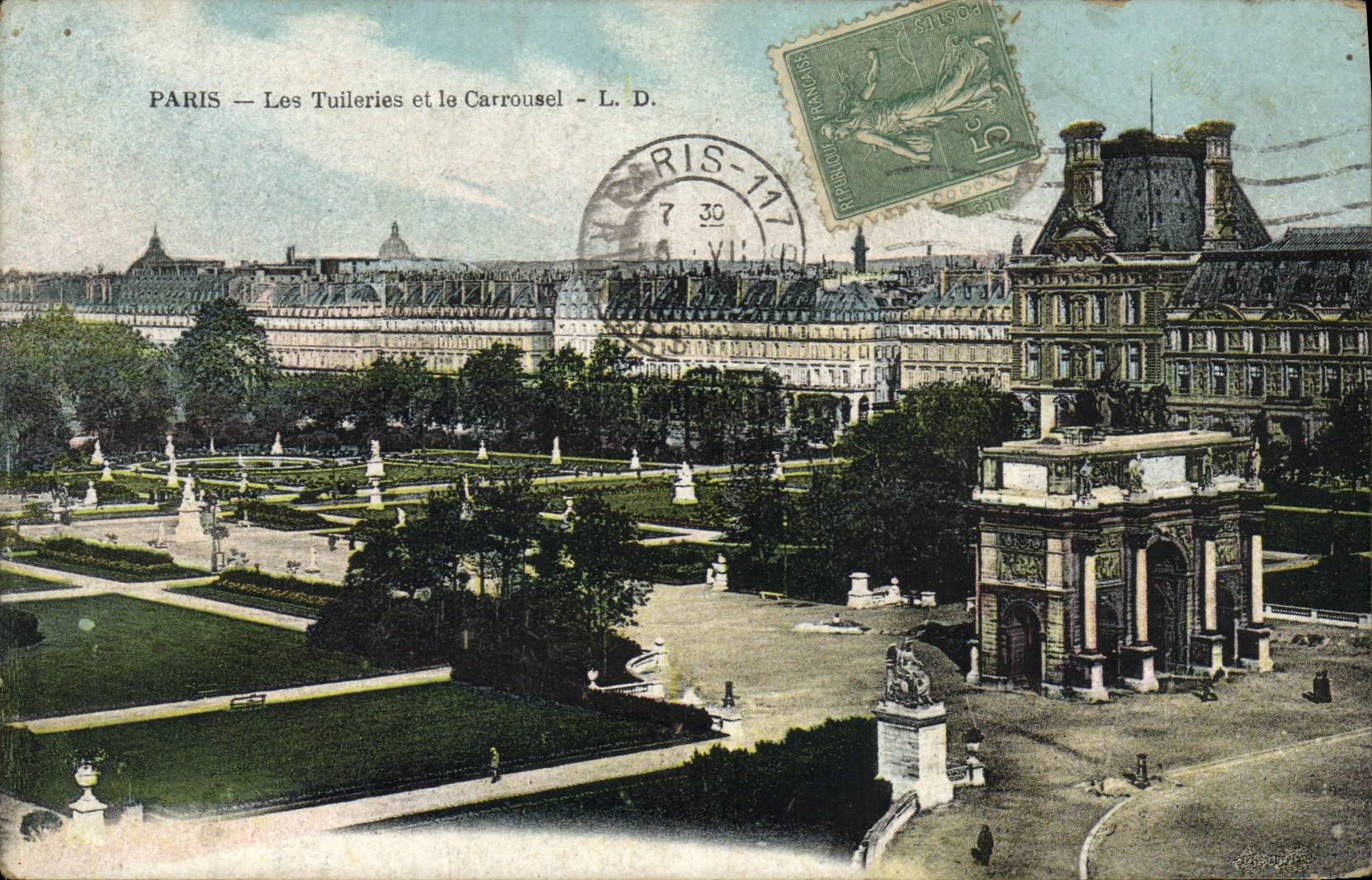CPA Paris les Tuileries et le Carrousel 