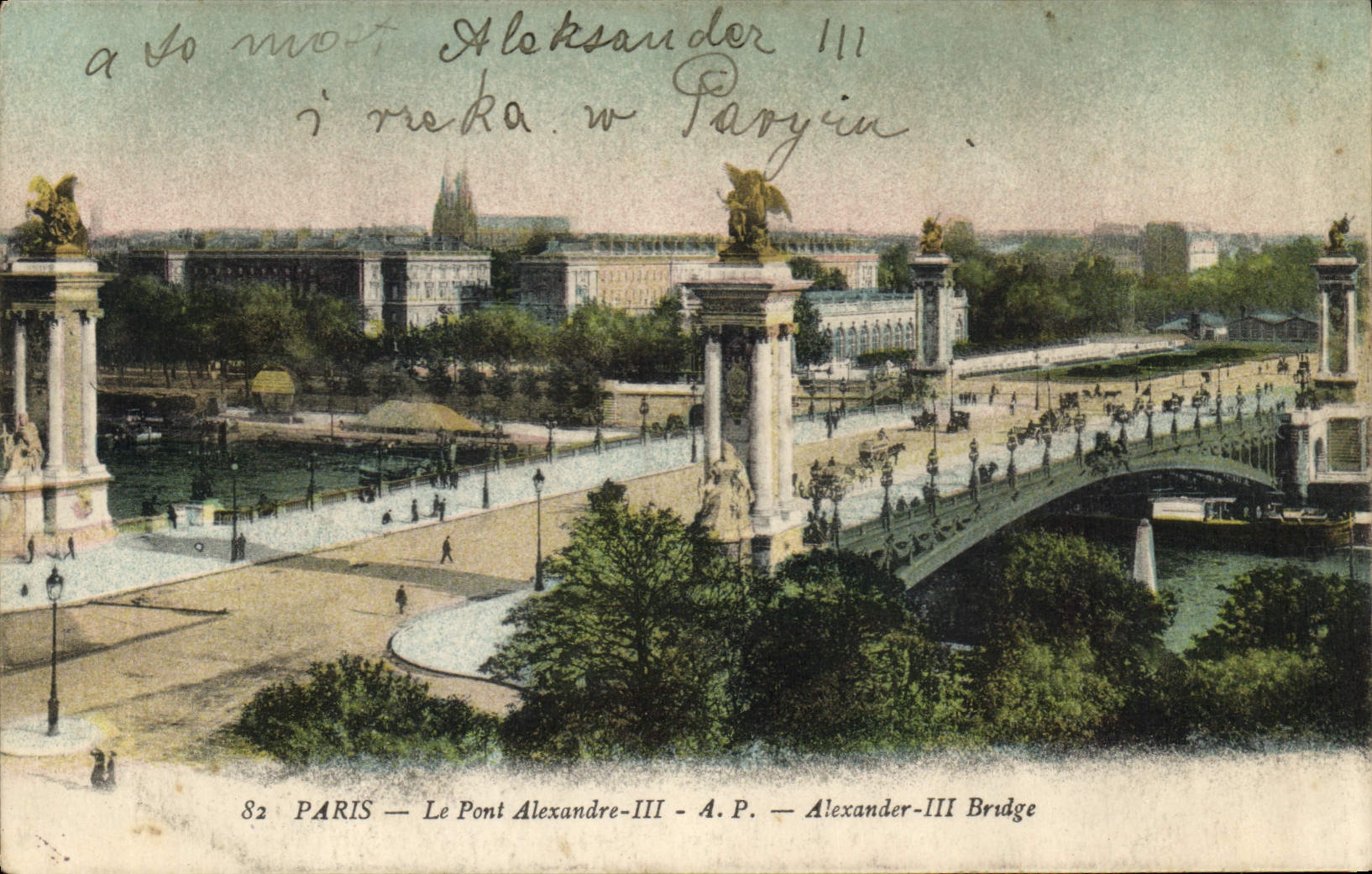 CPA Paris le Pont Alexandre III 