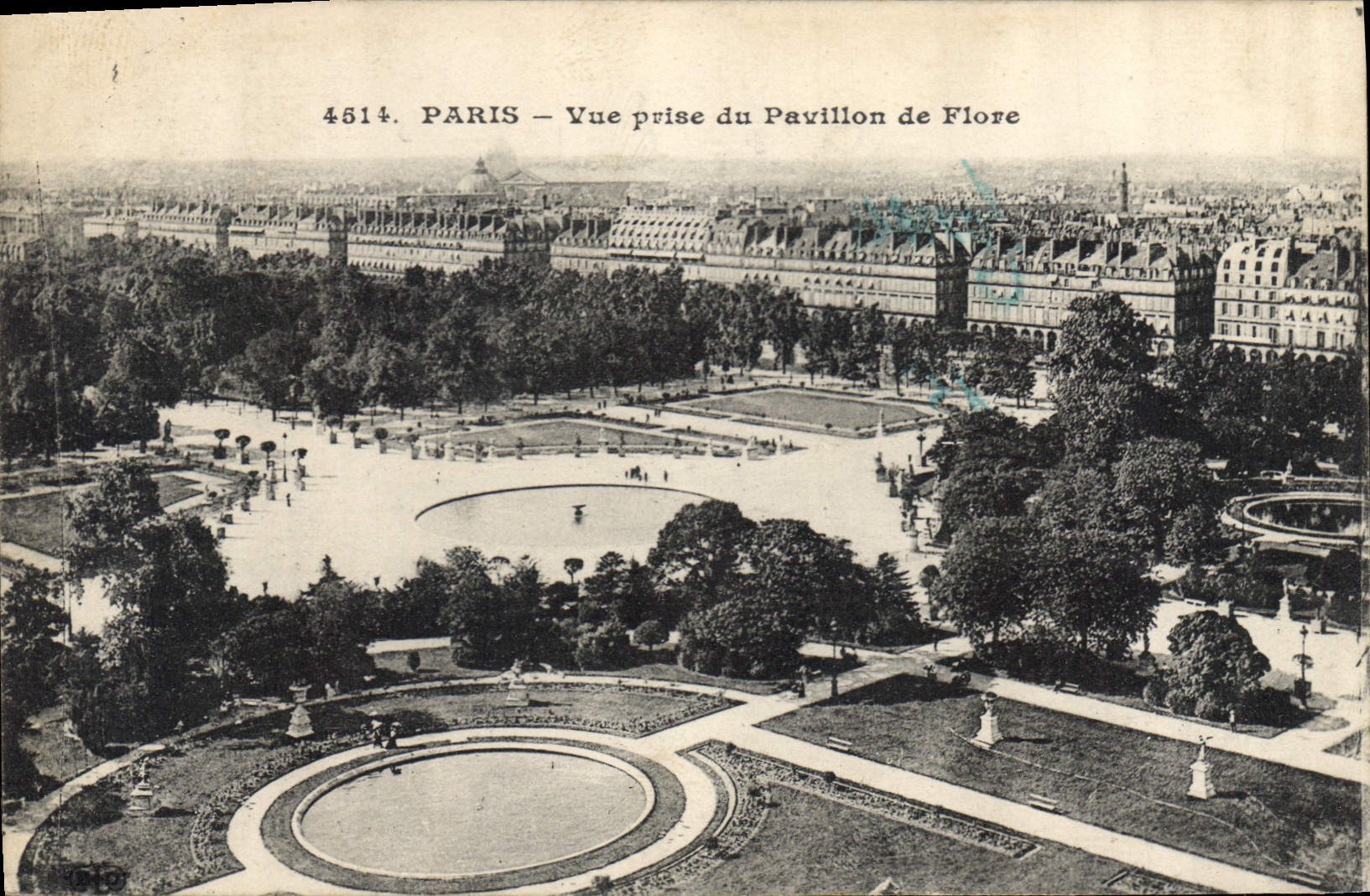CPA Paris vue prise du Pavillon de Flore