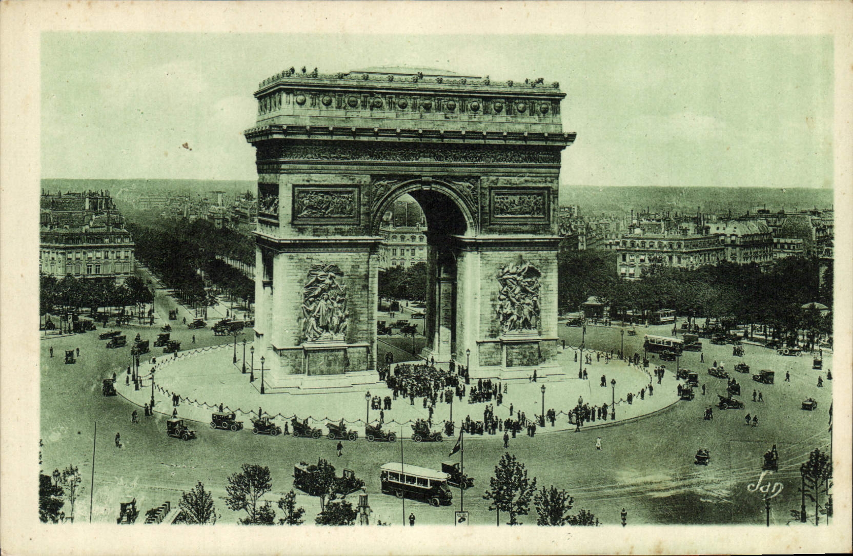 CPA Paris Arc de Triomphe 