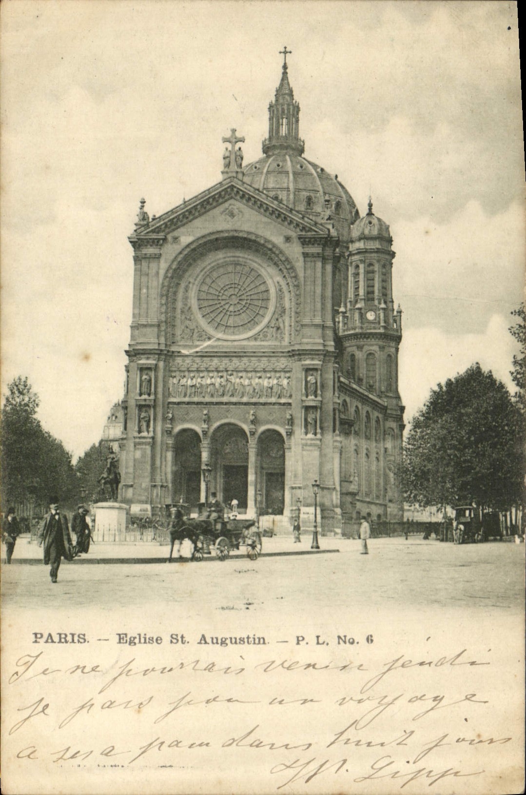 CPA Paris Eglise St Augustin 