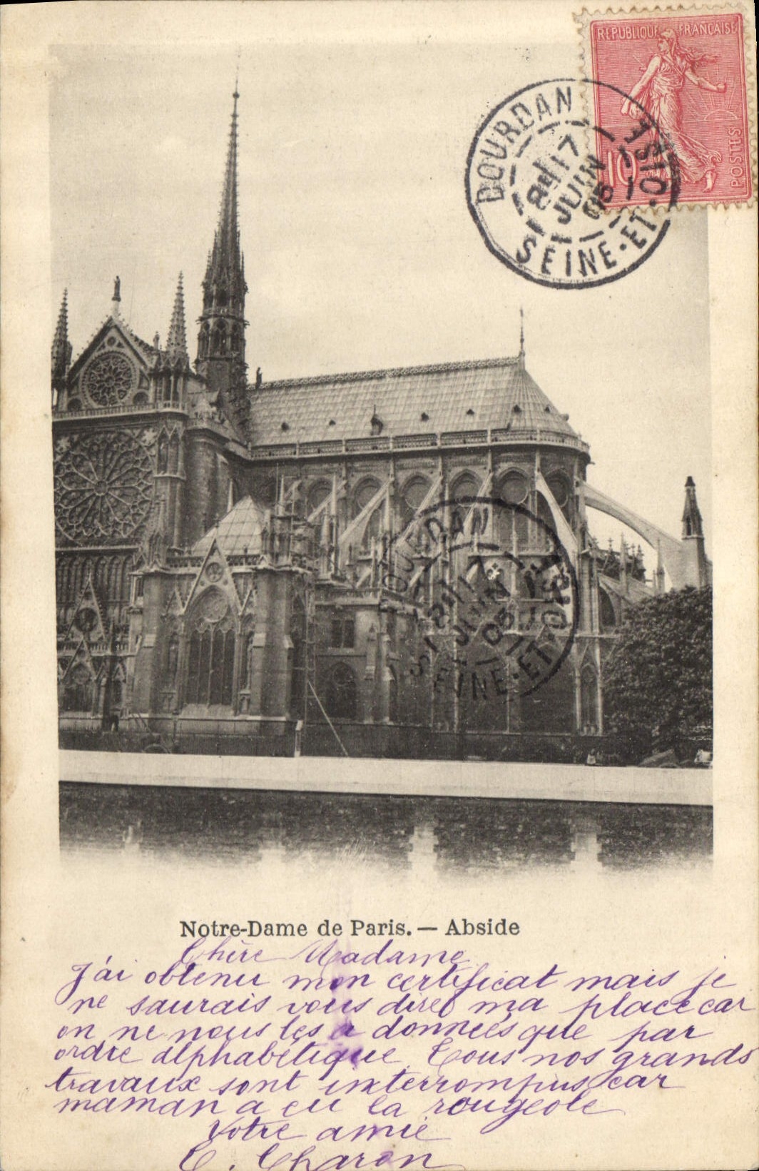 CPA Notre Dame de Paris Abside 