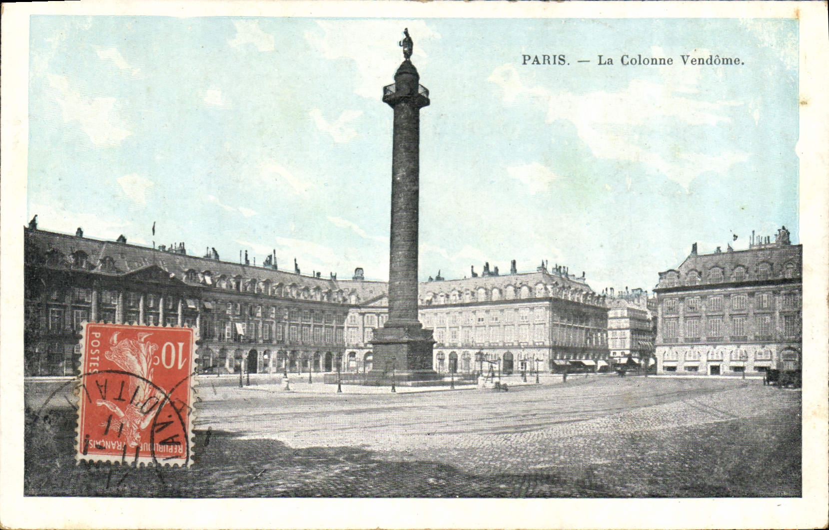 CPA Paris la Colonne Vendome 