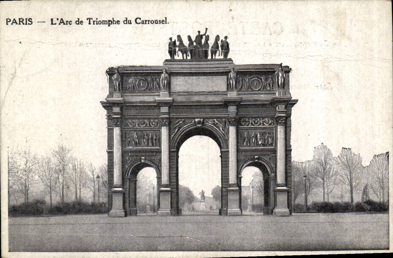 CPA Paris l'Arc de Triomphe du Carrousel 
