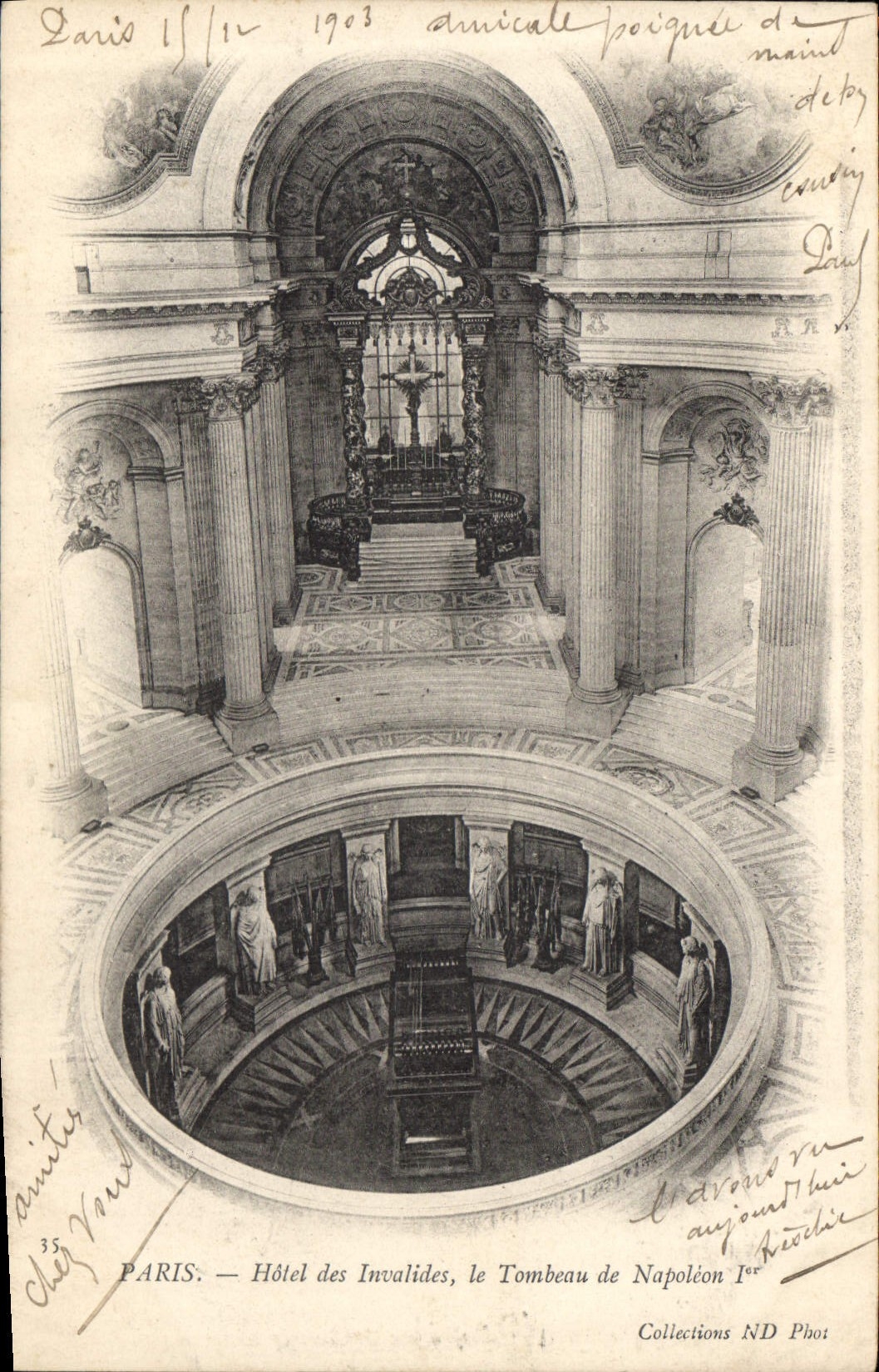 CPA Paris hotel des Invalides le Tombeau de Napoleon Ier