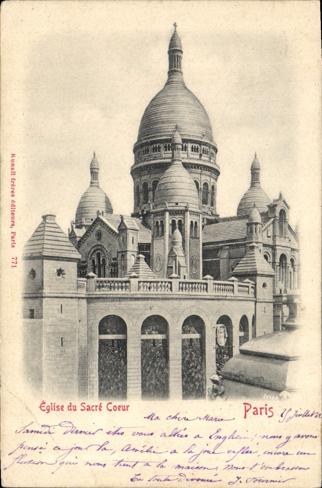 CPA Paris Eglise du Sacre Coeur