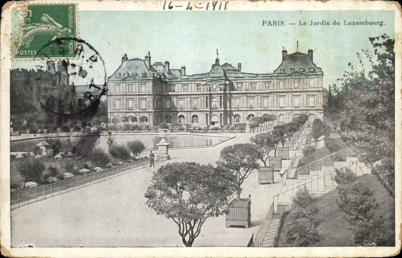 CPA Paris le Jardin du Luxembourg 