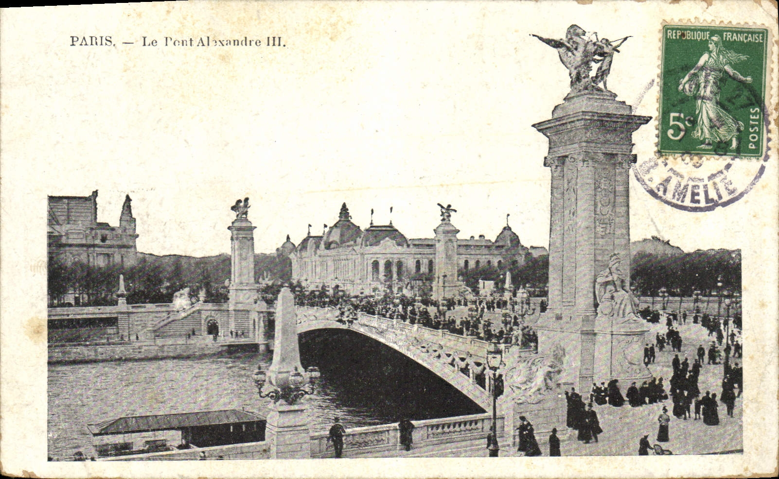 CPA Paris le Pont Alexandre III 