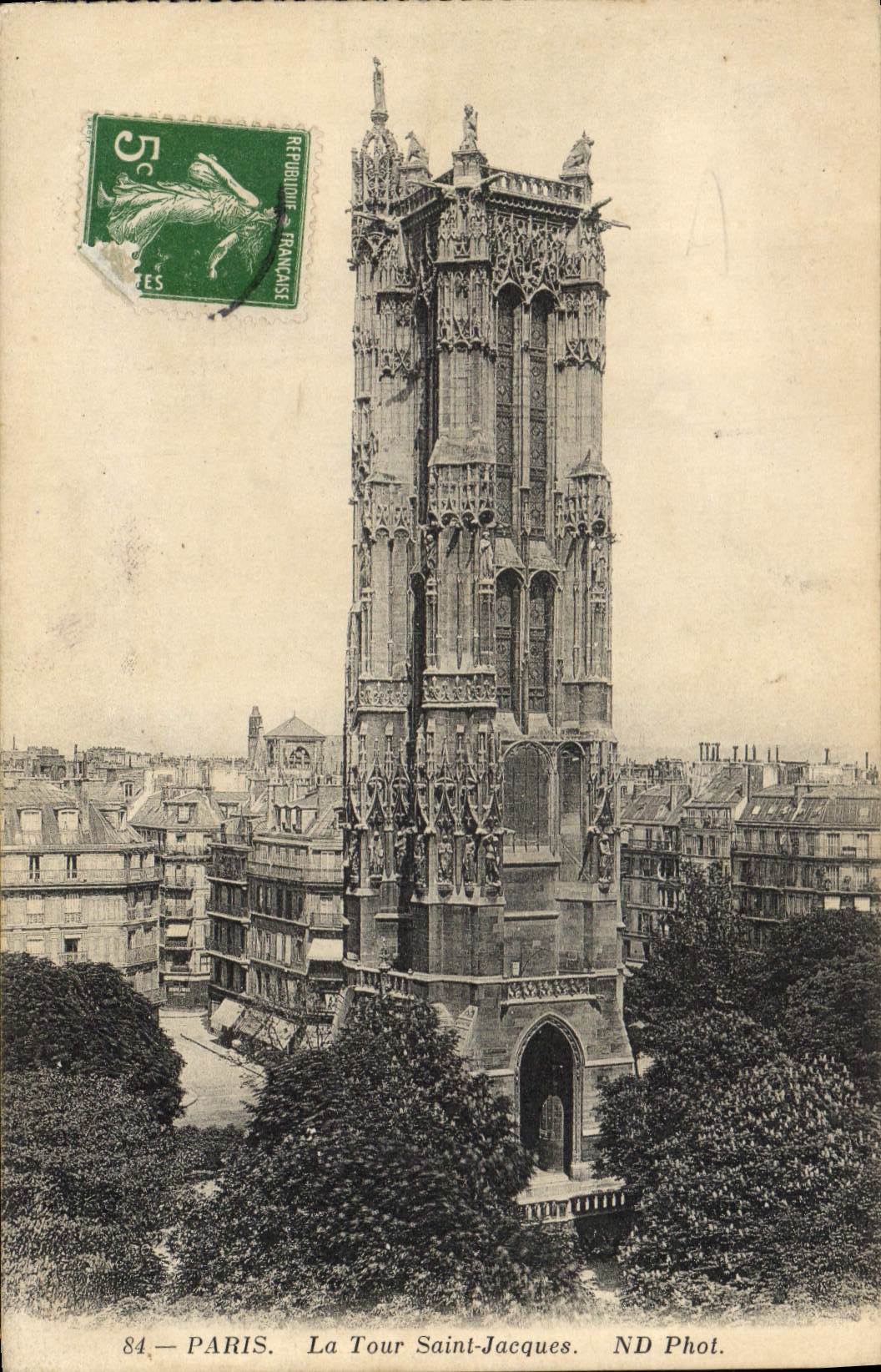 CPA Paris la Tour Saint Jacques 