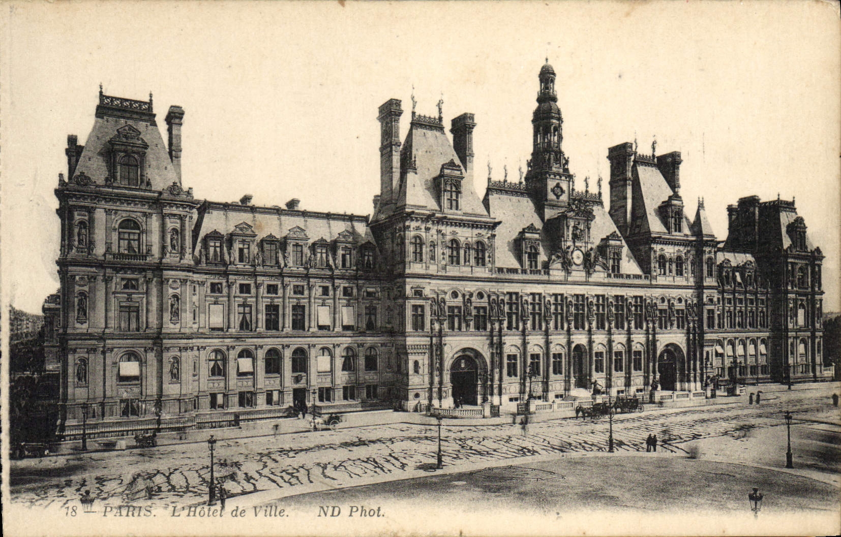 CPA Paris l'hotel de Ville 