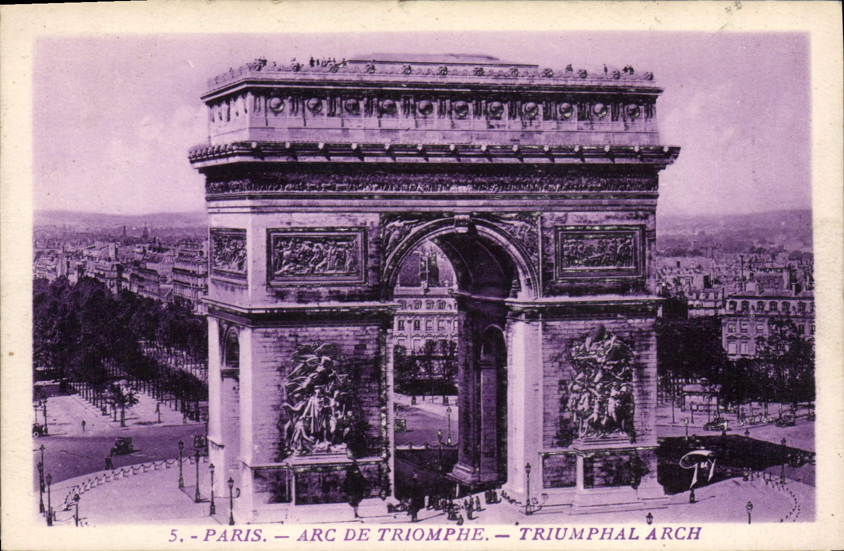 CPA Paris Arc de Triomphe 
