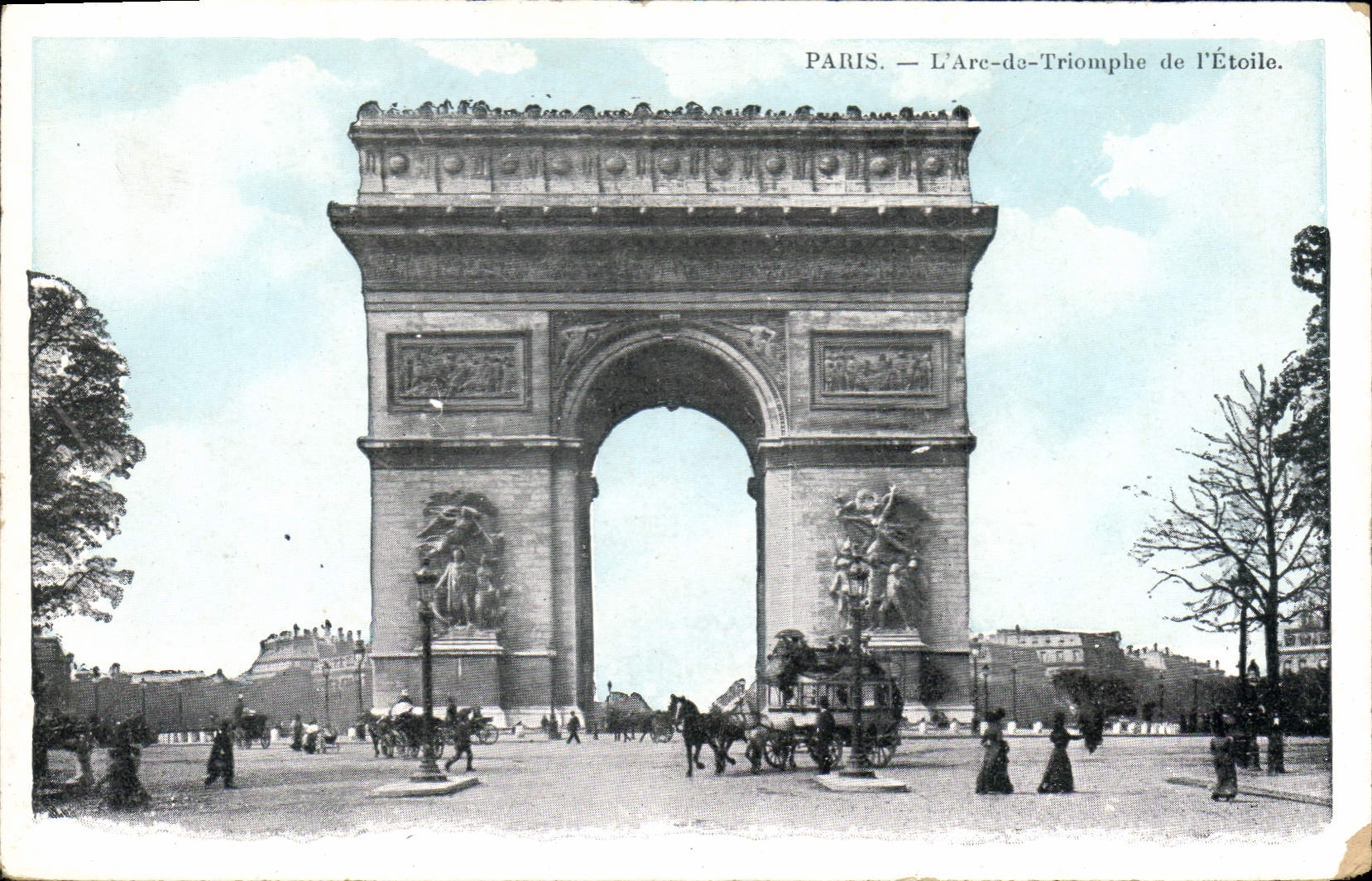 CPA Paris l'Arc de Triomphe de l'Etoile 