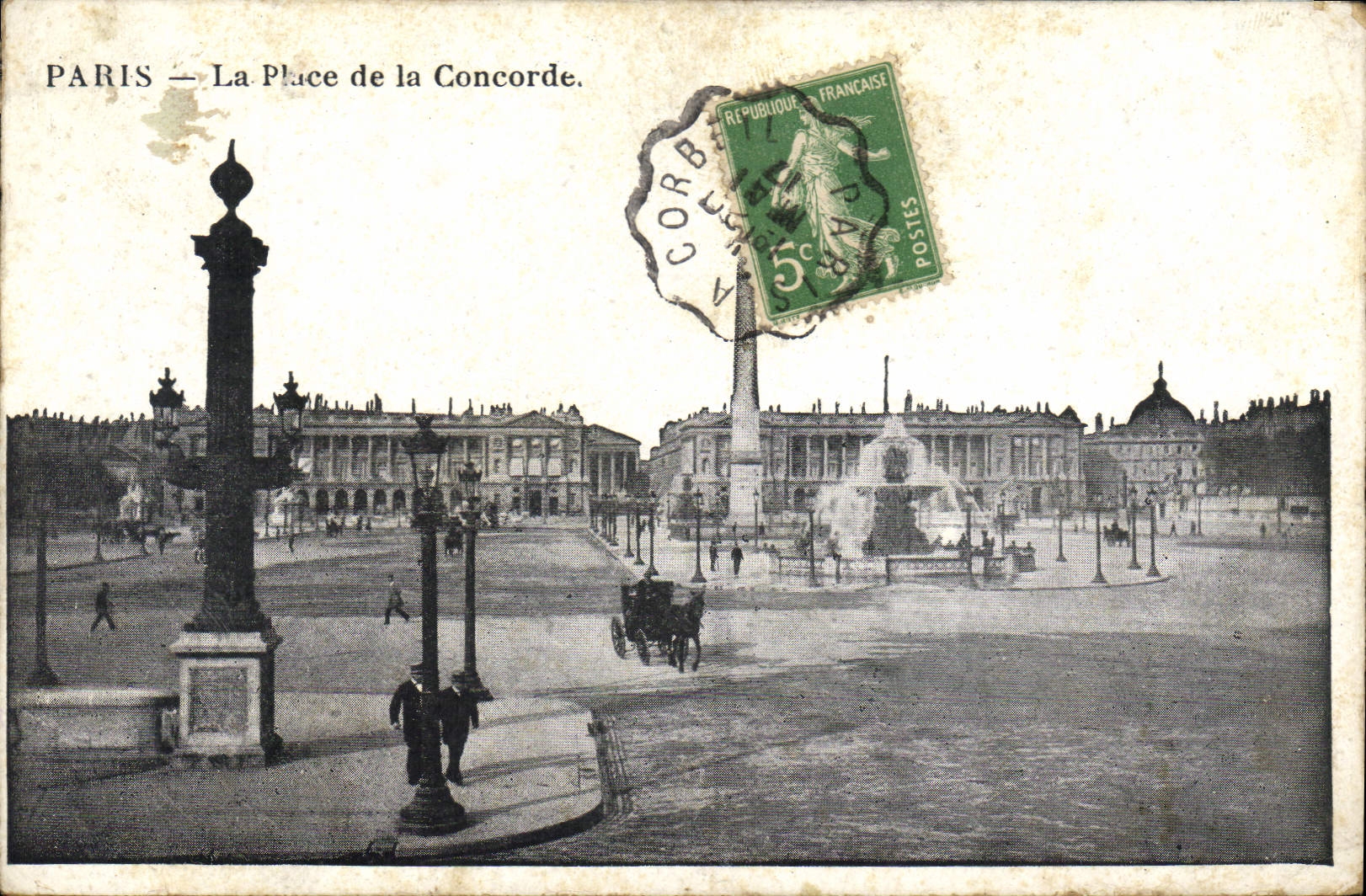 CPA Paris la Place de la Concorde