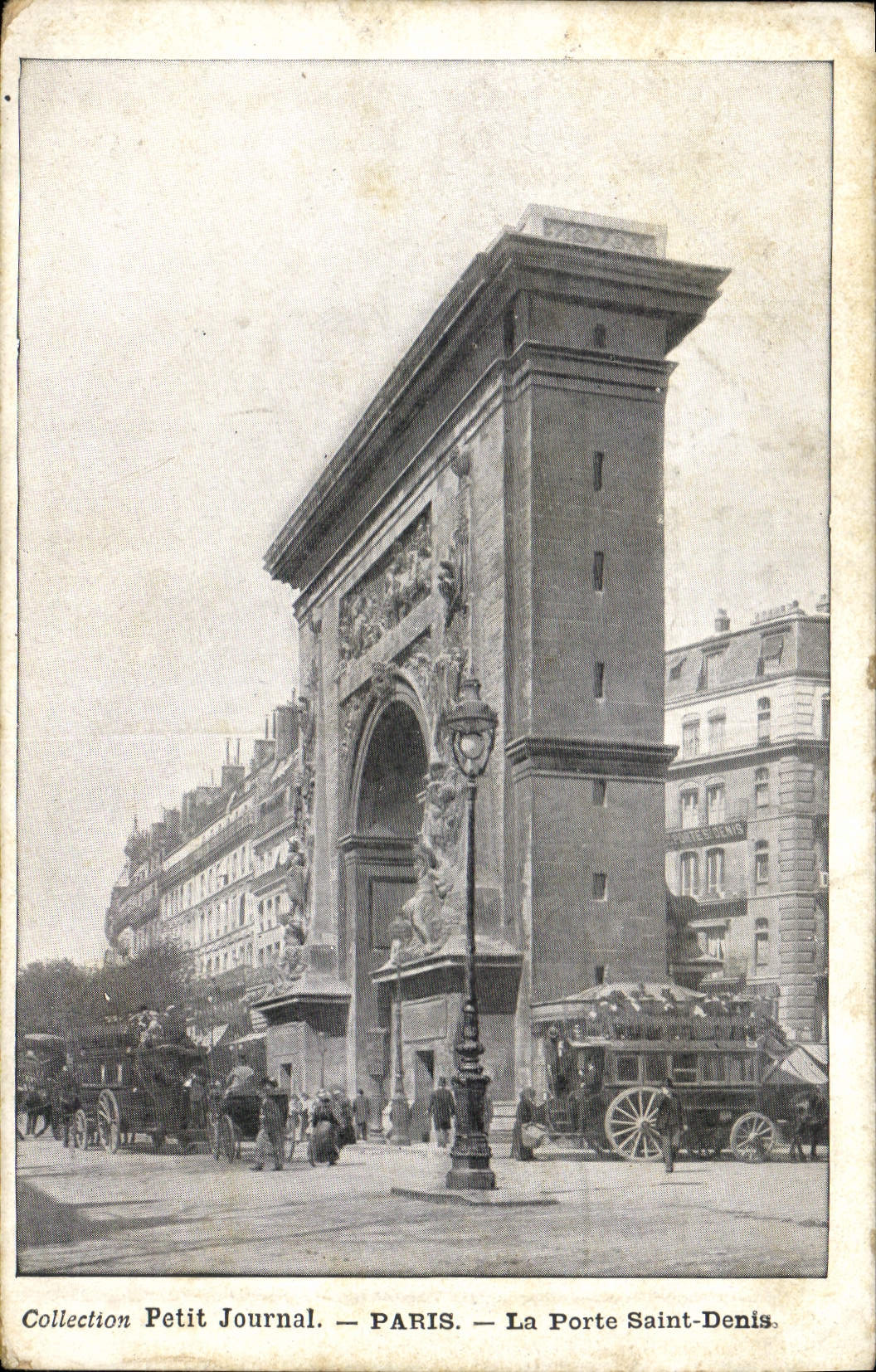 CPA Collection Petit Journal Paris La Porte Saint Denis