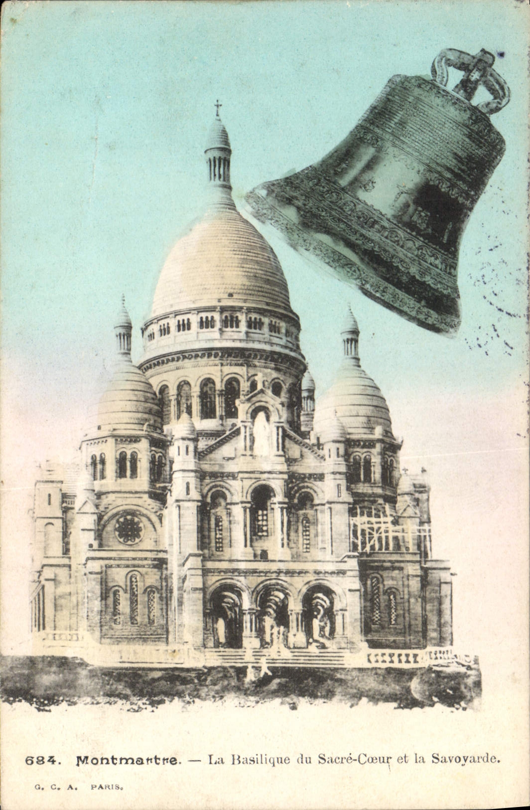 CPA Montmartre La Basilique du Sacre Coeur et la Savoyarde Cloche
