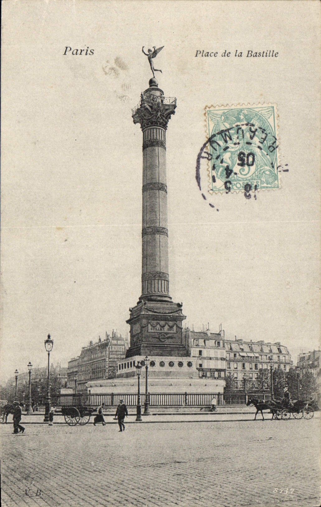 CPA Paris Place de la Bastille 