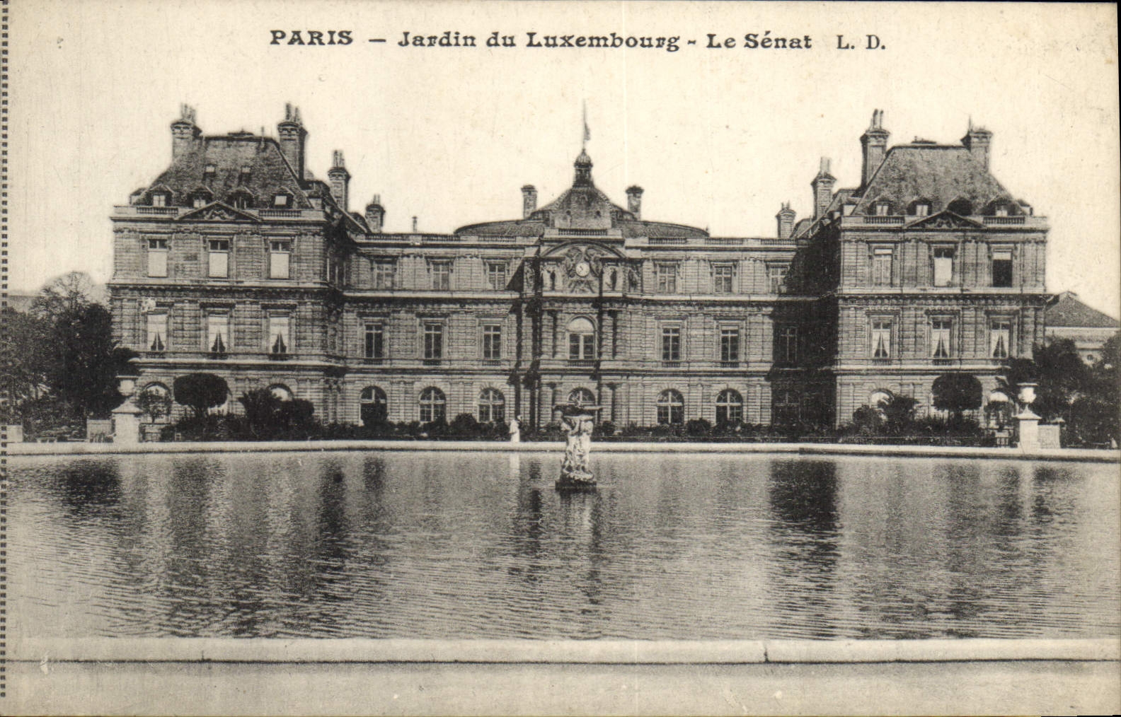 CPA Paris Jardin du Luxembourg Le Senat 