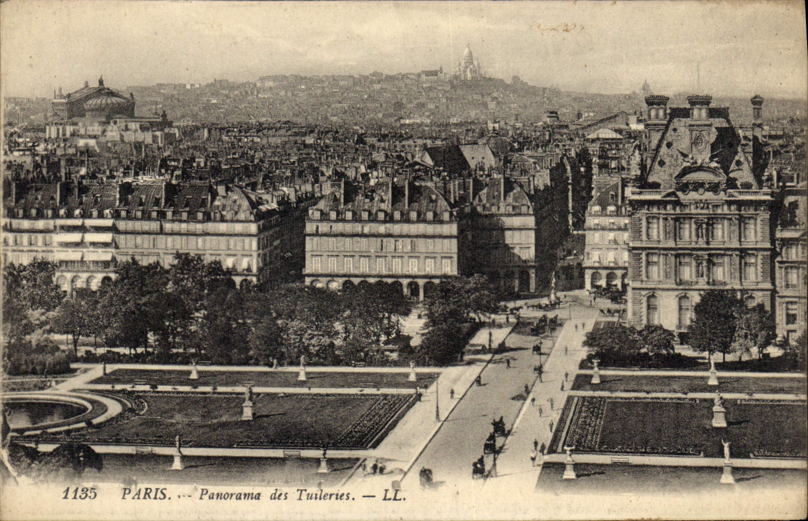 CPA Paris Panorama des Tuileries
