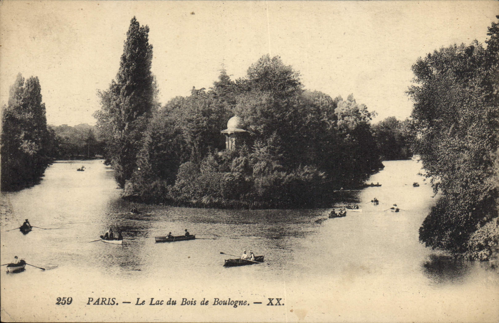 CPA Paris Le Lac du Bois de Boulogne 
